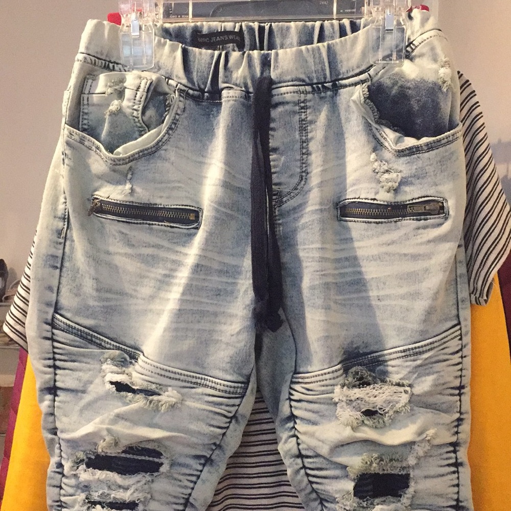 Ripped Acid colored joggers